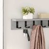 vidaXL Porte-manteau mural Gris b&eacute;ton 60 x 10,5 x 10,5 cm