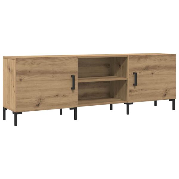 vidaXL Meuble TV ch&ecirc;ne artisanal 150x30x50 cm bois d'ing&eacute;nierie