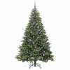 vidaXL Sapin de No&euml;l artificiel avec 300 LED Vert 180 cm PE et PVC
