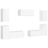 vidaXL Ensemble de meubles TV 7 pcs Blanc Bois d'ingénierie