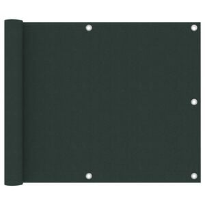 vidaXL &Eacute;cran de balcon Vert fonc&eacute; 75x300 cm Tissu Oxford