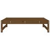 vidaXL Repose-pied de jardin 120x80 cm marron miel bois de pin massif