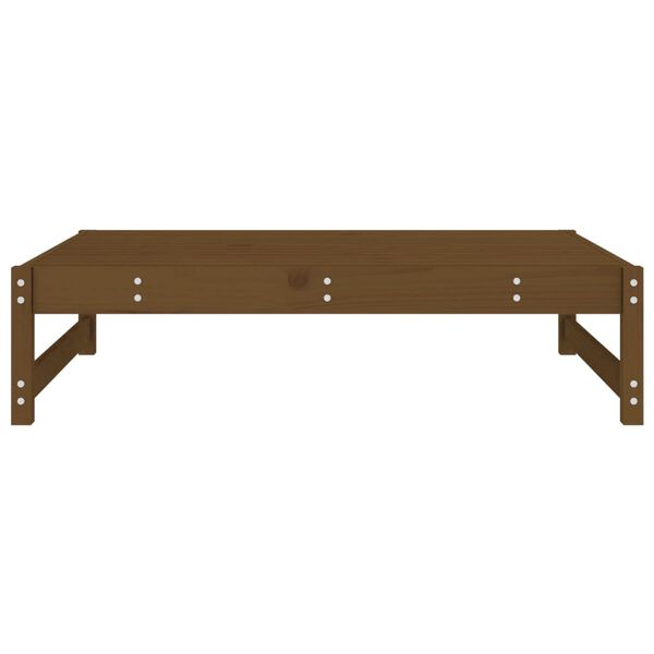 vidaXL Repose-pied de jardin 120x80 cm marron miel bois de pin massif