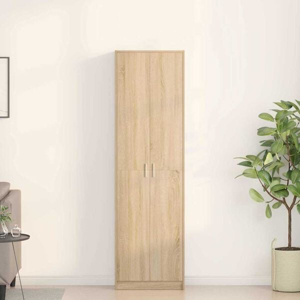 vidaXL Armoire Ch&ecirc;ne Sonoma 55 x 25 x 189 cm Bois d'ing&eacute;nierie