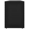 vidaXL Armoire de rangement de jardin Noir 198x55,5x80 cm R&eacute;sine tress&eacute;e