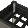 vidaXL Lit sur&eacute;lev&eacute; de jardin Gris 120x40x75 cm WPC