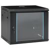 vidaXL Coffrets de r&eacute;seau avec stockage Black 600 x 450 x 510 mm Acier
