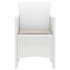 vidaXL Chaise de jardin 2 pcs Blanc 53 x 49 x 85 cm Polypropyl&egrave;ne