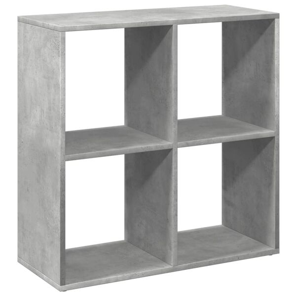 vidaXL &Eacute;tag&egrave;re s&eacute;paratrice de pi&egrave;ce gris b&eacute;ton 69,5x29x69,5 cm