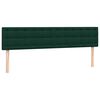 vidaXL Sommier &agrave; lattes de lit et matelas vert fonc&eacute; 200x210cm velours