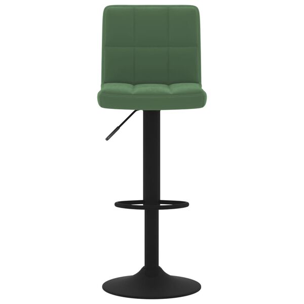 vidaXL Tabouret de bar Vert fonc&eacute; Velours