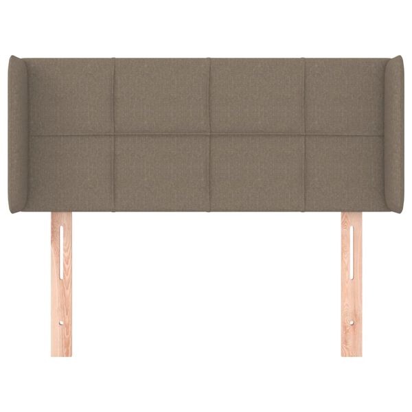 vidaXL T&ecirc;te de lit avec oreilles Taupe 83x16x78/88 cm Tissu