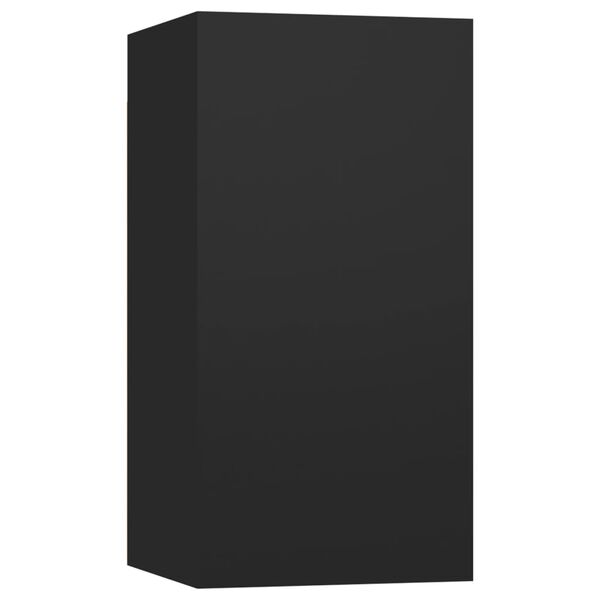 vidaXL Meubles TV 2 pcs Noir 30,5x30x60 cm Bois d’ingénierie