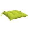 vidaXL Coussins de chaise lot de 6 vert brillant 40x40x7 cm