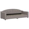 vidaXL Lit de jour avec matelas taupe 80x200 cm tissu