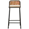 vidaXL Tabourets de bar lot de 2 46x35,5x80cm bois massif récupération
