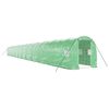 vidaXL Serre avec cadre en acier vert 48 m&sup2; 24x2x2 m