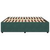 vidaXL Cadre de lit sans matelas vert fonc&eacute; 200x200 cm velours