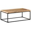vidaXL Table basse 110x60x42 cm Bois de manguier brut