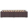 vidaXL Cadre de lit sans matelas marron fonc&eacute; 90x200 cm tissu