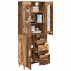 vidaXL Haut Armoire Bois Ancien 69,5 x 34 x 180 cm Bois d'ing&eacute;nierie