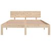 vidaXL Cadre de lit sans matelas bois de pin massif 140x190 cm