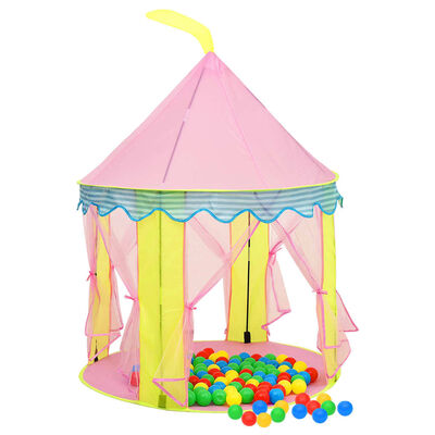 vidaXL Tente de jeu pour enfants Rose 100x100x127 cm