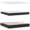 vidaXL Lit de Rangement avec matelas Noir 200 x 200 cm Velours