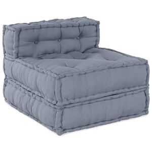vidaXL Unit&eacute; de canap&eacute; modulaire Tissu Gris 70 x 70 x 56 cm