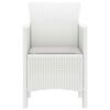 vidaXL Chaise de jardin 4 pcs Blanc 53 x 49 x 85 cm Polypropyl&egrave;ne