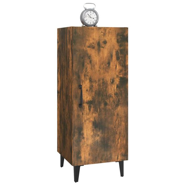 vidaXL Buffet Ch&ecirc;ne fum&eacute; 34,5x34x90 cm Bois d'ing&eacute;nierie