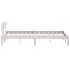 vidaXL Cadre de lit sans matelas blanc bois massif 160x200 cm