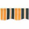 vidaXL Toile de rechange pour auvent Vert et jaune 3,5 x 2,5 m