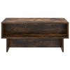 vidaXL Table basse Ch&ecirc;ne fum&eacute; 80 x 46 x 35 cm Bois d'ing&eacute;nierie