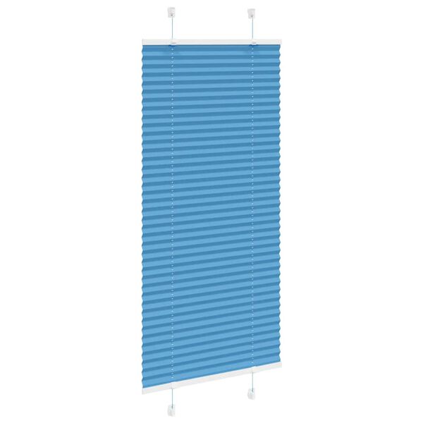 vidaXL Store pliss&eacute; bleu 60x150 cm largeur du tissu 59,4 cm polyester