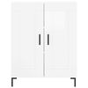 vidaXL Buffet Blanc brillant 69,5x34x90 cm Bois d'ing&eacute;nierie