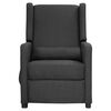 vidaXL Fauteuil de massage inclinable Gris fonc&eacute; Tissu