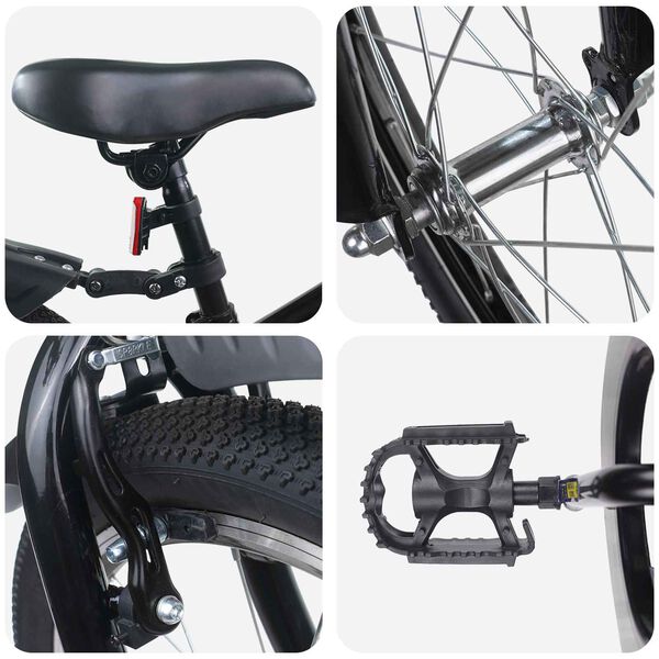 vidaXL V&eacute;lo pour Enfants 18 Pouces pour les 5-7 ans Noir