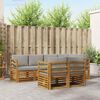 vidaXL Ensemble de canap&eacute; d'angle 7 pcs Gris Naturel et Clair