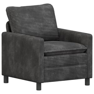 vidaXL Canap&eacute; Gris fonc&eacute; 76 x 81 x 87,5 cm Polyester