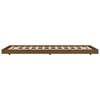 vidaXL Cadre de lit sans matelas marron miel 100x200cm bois pin massif