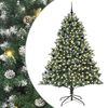vidaXL Sapin de No&euml;l artificiel Vert 240 cm PVC, plastique et acier