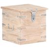 vidaXL Coffre 40x40x40 cm Bois d'acacia solide