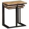 vidaXL Tables gigognes 3 pcs bois massif d'acacia