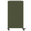 vidaXL Buffet vert olive 100,5x39x72 cm acier