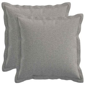 vidaXL Housse de coussin 2 pcs HOUTEN Gris nuage 30 x 30 cm