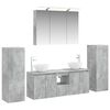 vidaXL Ensemble de mobilier de salle de bain 6 pc Gris b&eacute;ton