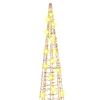 vidaXL Sapin de Noël avec 90 LED 3 pcs Blanc chaud 20 x 20 x 80 cm PET