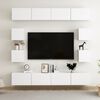 vidaXL Ensemble de meubles TV 8 pcs Blanc Bois d'ing&eacute;nierie