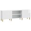 vidaXL Meuble TV 150 x 31 x 50 cm Blanc brillant Bois d'ing&eacute;nierie
